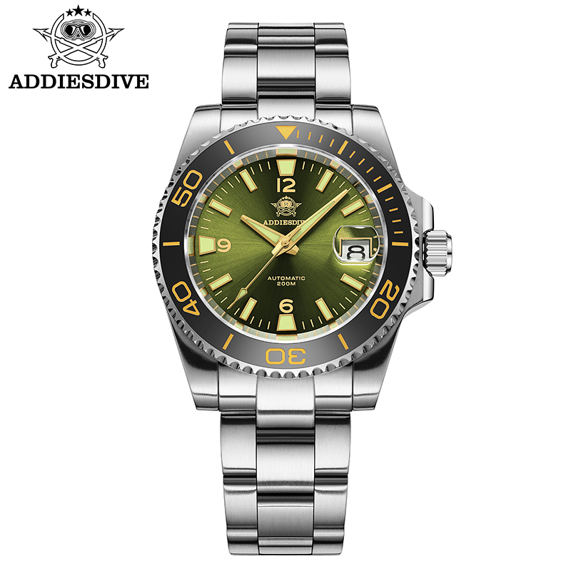 Men'S Accessories Jewelry Bracelet - ADDIESDIVE ใหม่ดําน้ําของขวัญนาฬิกาผู้ชาย 8215 อัตโนมัติ Sapphire AR