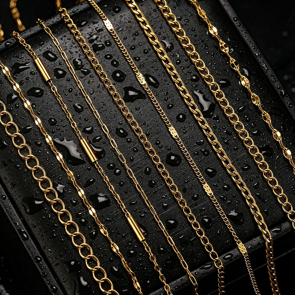Men'S Accessories Jewelry Bracelet - โซ่สแตนเลสสตีลยาว 2 เมตร แบบไขว้ สำหรับทำเครื่องประดับ PVD