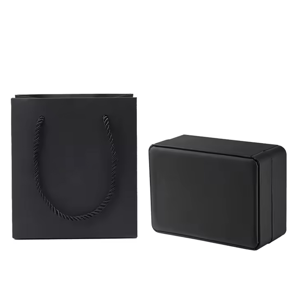 Cufflink Box Set - กล่องใส่เครื่องประดับแบบพกพา ชุดกล่องของขวัญหนัง 6 ชิ้นระดับไฮเอนด์ - กล่องเก็บกระดุมข้อมือ