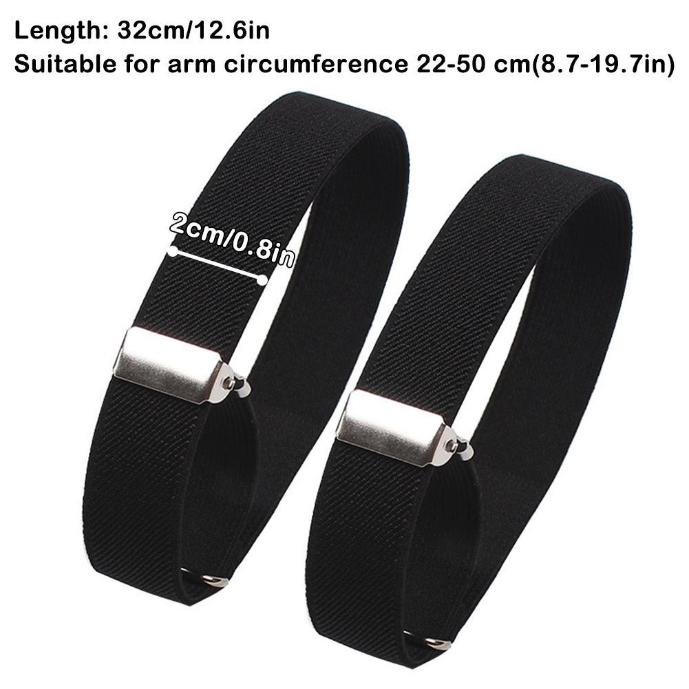 Men'S Accessories Clothing - สายรัดแขนแบบยืดหยุ่นปรับได้ 2 ชิ้น สำหรับผู้หญิงและผู้ชาย ใช้รัดแขนเสื้อสำหรับงานปาร์ตี้ งานแต่งงาน