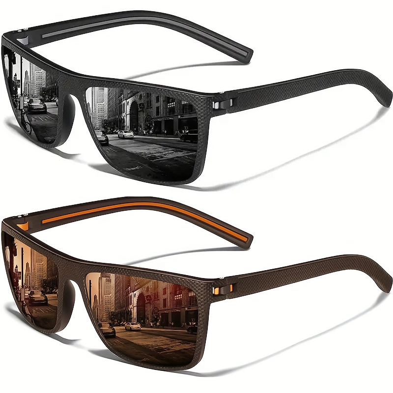 Men'S Accessories Glasses - แว่นกันแดดทรงสี่เหลี่ยมสำหรับเล่นกีฬากลางแจ้งสำหรับผู้ชายและผู้หญิง แว่นกันแดดกรอบน้ำหนักเบาพร้อมแว่นตาป้องกันรังสียูวี UV400 กาฟาส เดอ โซล