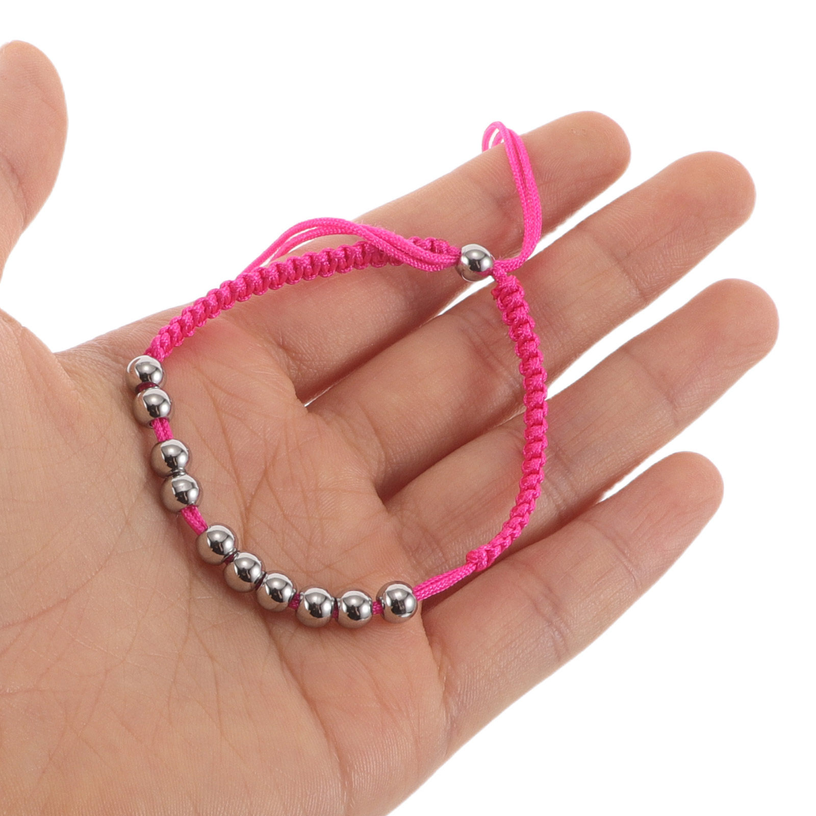 Bead Bracelet Men - สร้อยข้อมือสำหรับนับคะแนนกอล์ฟ 5 ชิ้น ทำจากเหล็ก 10 เม็ด