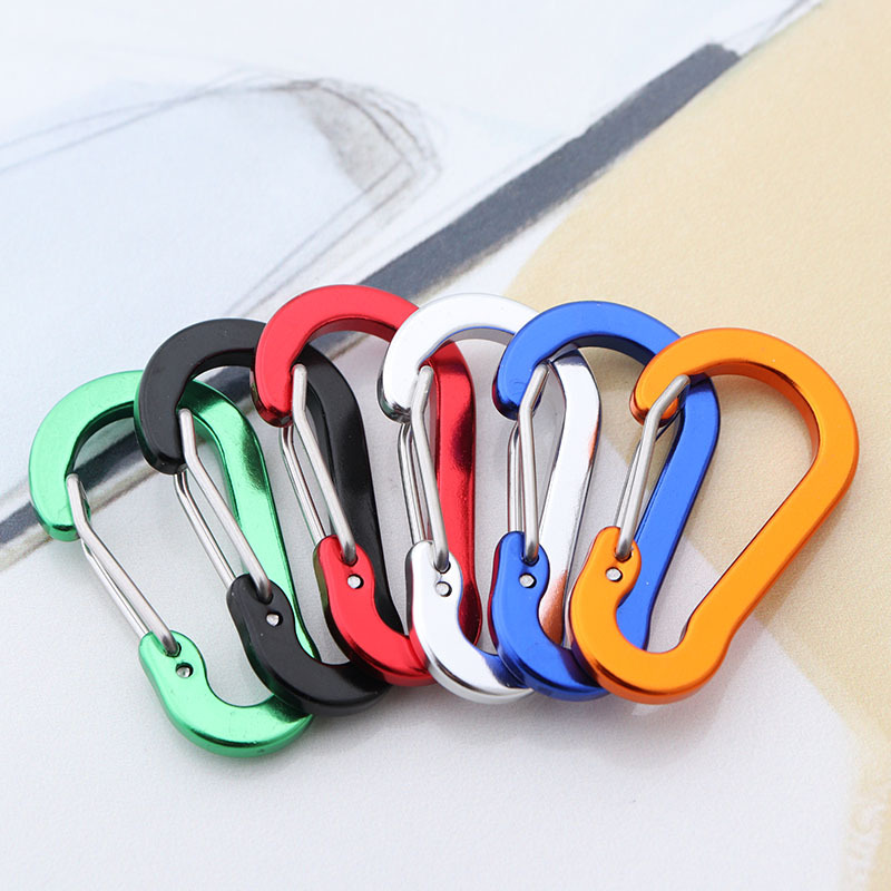 Keychain Multi Tool - 6Pcs Carabiner พวงกุญแจตกปลา Carabiners ขนาดเล็ก Carabiner