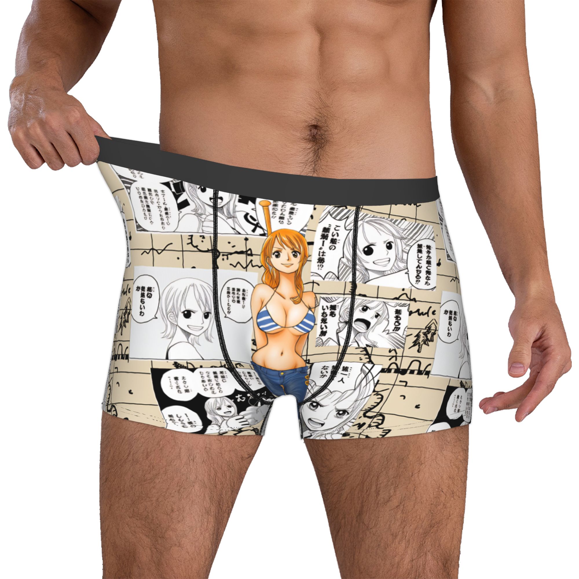 Men'S Accessories Clothing - One P-Pieces Namis ชุดชั้นในชายพิมพ์ลายการ์ตูนภาพยนตร์ผจญภัยคอมมิคกางเกงบ็อกเซอร์กางเกงในกางเกงในแบบนุ่ม