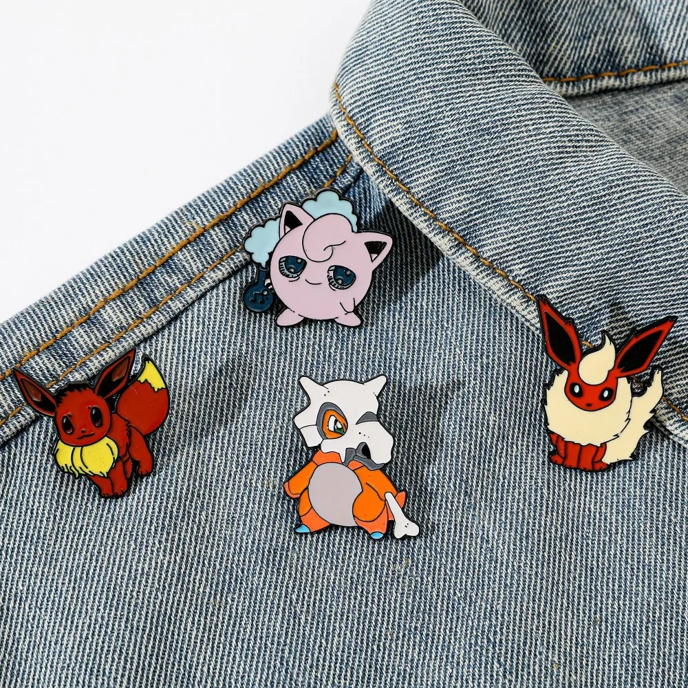 Lapel Pin Enamel - เข็มกลัดการ์ตูน 4 ชิ้น ลายฟลาเรียน จิ๊กลีพัฟฟ์ น่ารัก