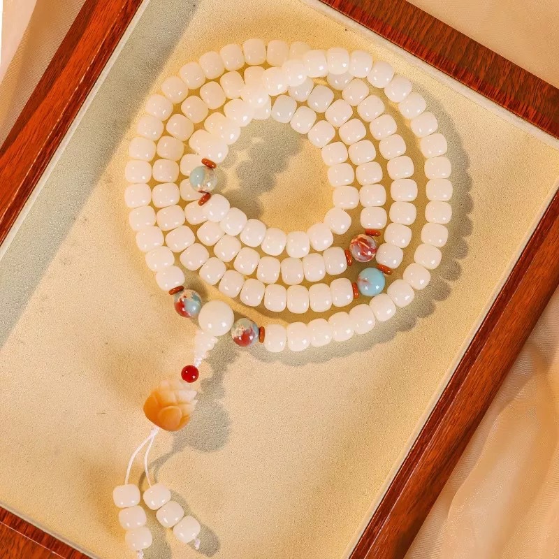สร้อยข้อมือประคำรากบอดีสีขาว 1 - Bead Bracelet Men บทวิจารณ์และราคา