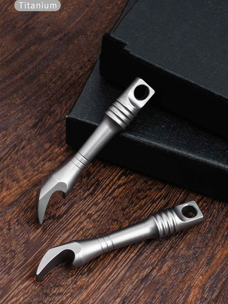 TC4 ไทเทเนียมอัลลอยด์เหล็กงัดพ - Keychain Multi Tool บทวิจารณ์และราคา