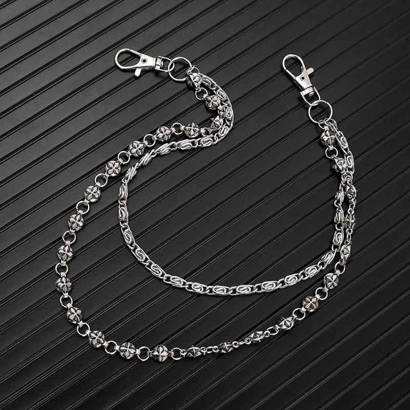 โซ่กางเกงยีนส์สองชั้นฮิปฮอปอิน - Men Accessories Pk บทวิจารณ์และราคา