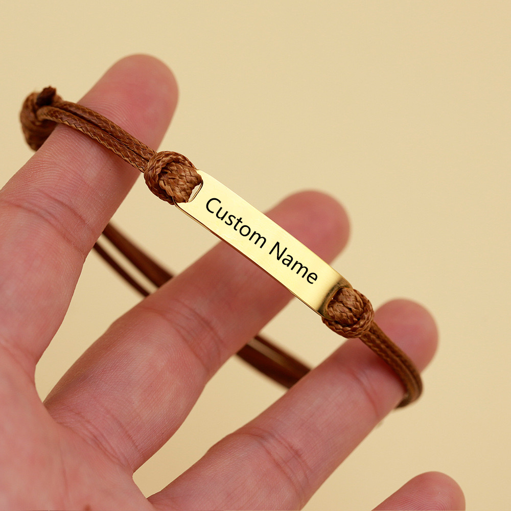 CUSTOM Letter ชื่อสร้อยข้อมือแ - Men'S Accessories Jewelry Bracelet บทวิจารณ์และราคา