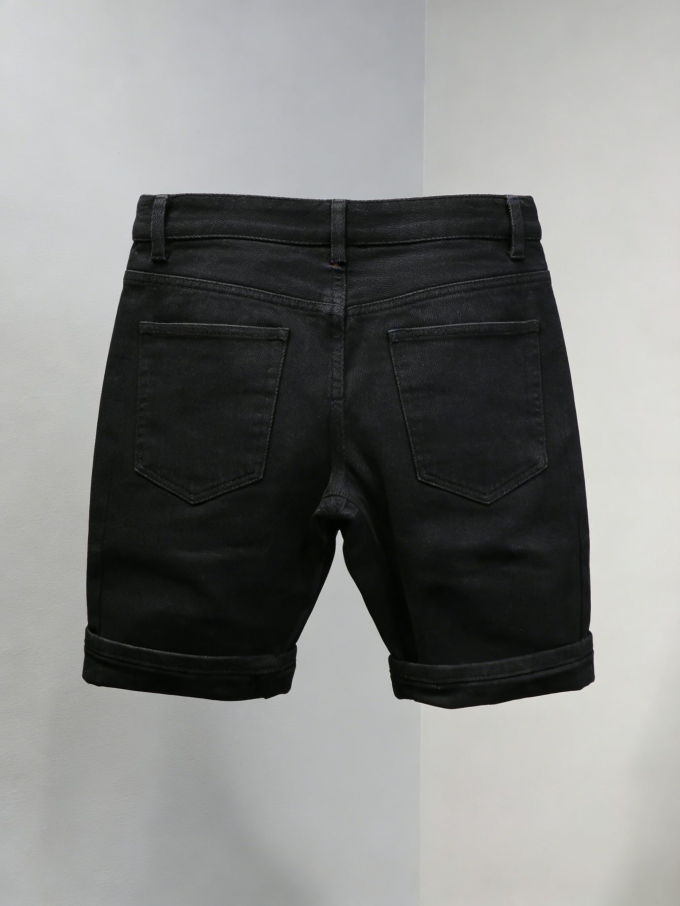 กางเกงยีนส์ขาสั้นสีดำทรงสลิมสำ - Men'S Accessories For Jeans บทวิจารณ์และราคา