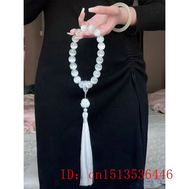 Cat 'S-Eye หิน12มม.ลูกปัด Lotu - Bead Bracelet Men บทวิจารณ์และราคา