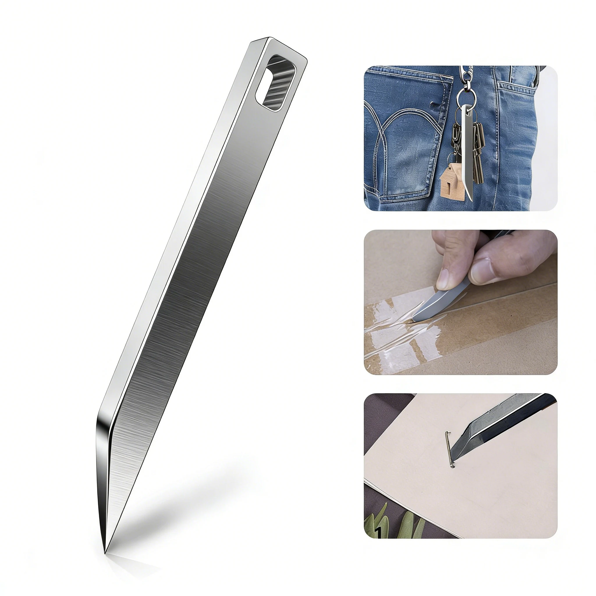 เหล็กงัดพวงกุญแจสแตนเลสแบบหนาพ - Keychain Multi Tool บทวิจารณ์และราคา