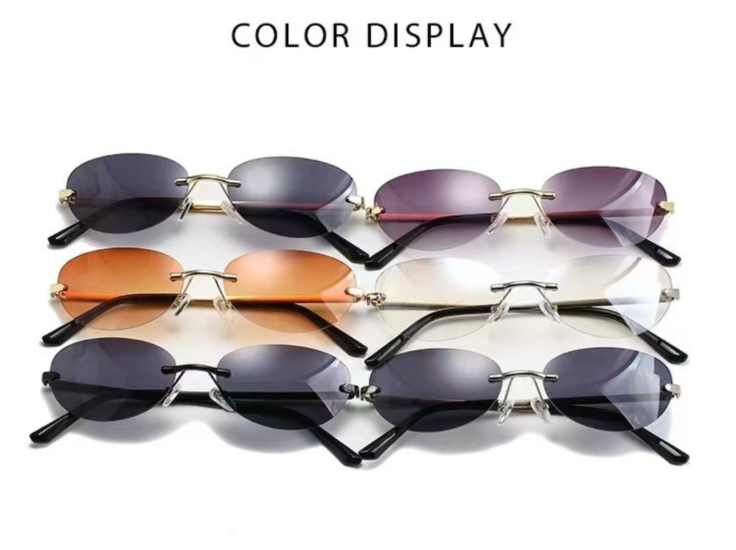 แว่นกันแดดทรงวงรีไร้ขอบผู้หญิง - Men'S Accessories Glasses บทวิจารณ์และราคา