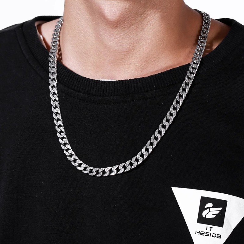 สร้อยคิวบาลายเสือแบบหนาสำหรับผ - Men'S Accessories Instagram บทวิจารณ์และราคา