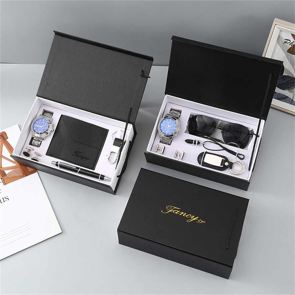 ใหม่นาฬิกาผู้ชายชุดของขวัญกล่อ - Cufflink Box Set บทวิจารณ์และราคา