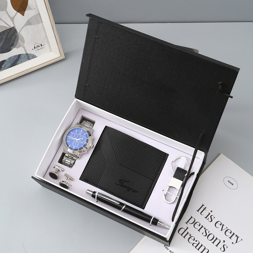 ใหม่นาฬิกาผู้ชายชุดของขวัญกล่อ - Cufflink Box Set บทวิจารณ์และราคา