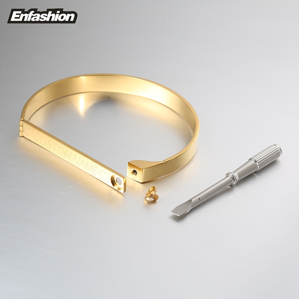 Enfashion ส่วนบุคคลแกะสลักชื่อ - Men'S Accessories Jewelry Bracelet บทวิจารณ์และราคา