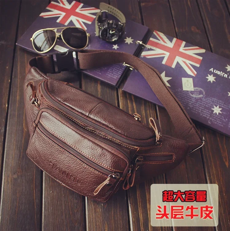 ของแท้ Cowhide หนังเอวกระเป๋าผ - Men Accessories Pack บทวิจารณ์และราคา