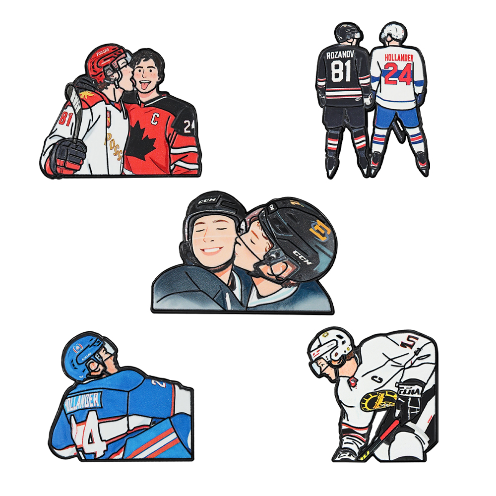 เข็มกลัดนักฮอกกี้น้ำแข็งลายการ - Lapel Pin Enamel บทวิจารณ์และราคา