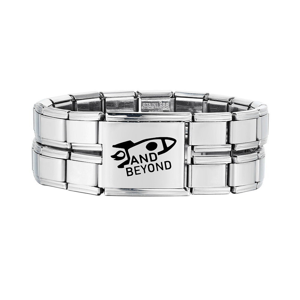 URING ที่กําหนดเองเลเซอร์แกะสล - Bead Bracelet Men บทวิจารณ์และราคา