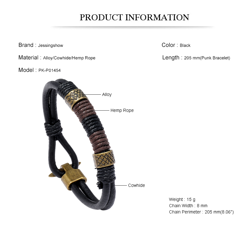 สร้อยข้อมือผู้ชายสไตล์พังก์คุณ - Men Accessories Pk บทวิจารณ์และราคา