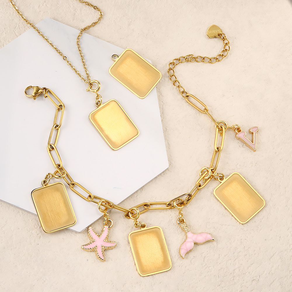 สร้อยคอจี้ธงตัวอักษรภาพถ่ายแบบ - Men'S Accessories Jewelry Bracelet บทวิจารณ์และราคา