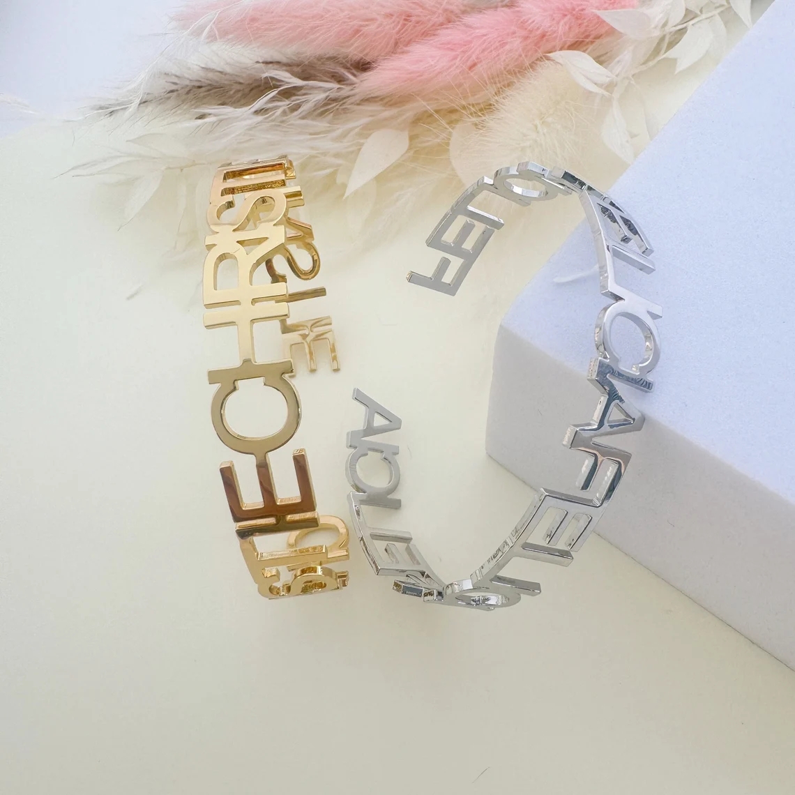 CUSTOM CUSTOM ชื่อเด็กสร้อยข้อ - Men'S Accessories Jewelry Bracelet บทวิจารณ์และราคา