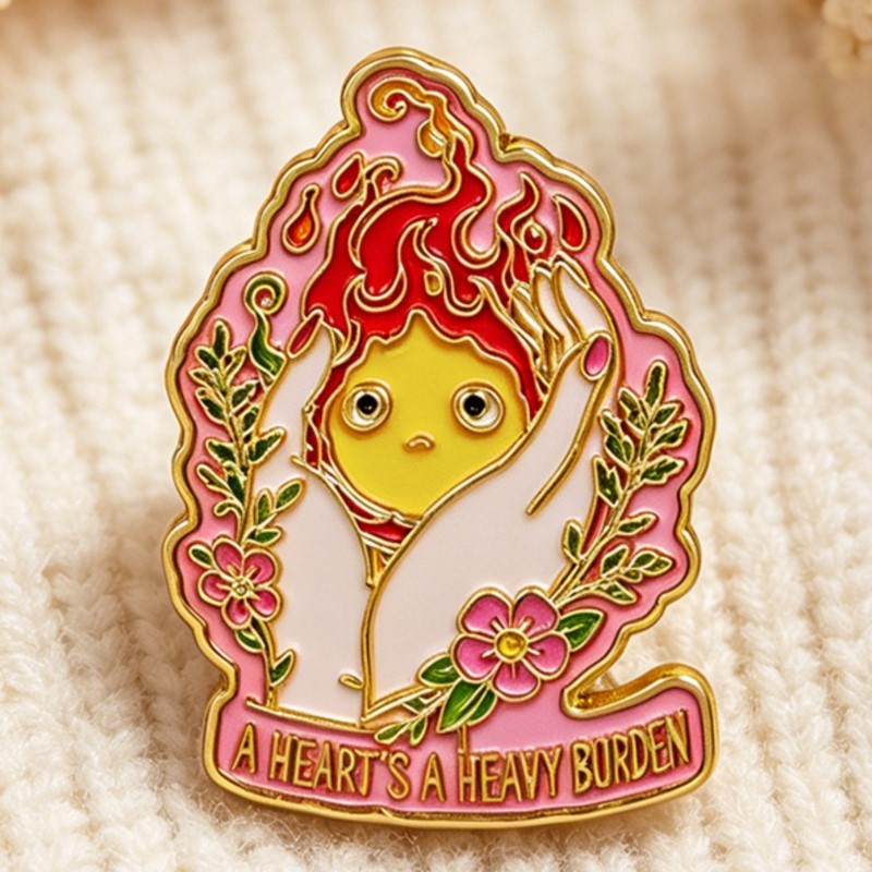 หัวใจคือภาระหนัก เข็มกลัดเคลือ - Lapel Pin Enamel บทวิจารณ์และราคา