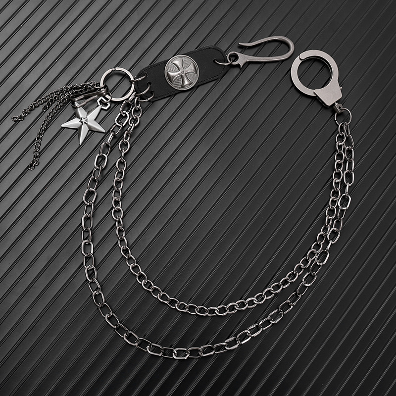 Punk Street Cowhide พวงกุญแจผู - Men Accessories Pk บทวิจารณ์และราคา