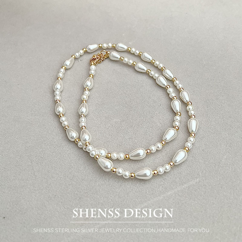 สร้อยคอหยดน้ำมุกเทียมหรูหรา ชุ - Men'S Accessories Drop Shipping บทวิจารณ์และราคา