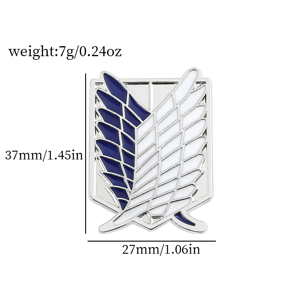 เข็มกลัดเคลือบลายอนิเมะ Attack - Lapel Pin Enamel บทวิจารณ์และราคา