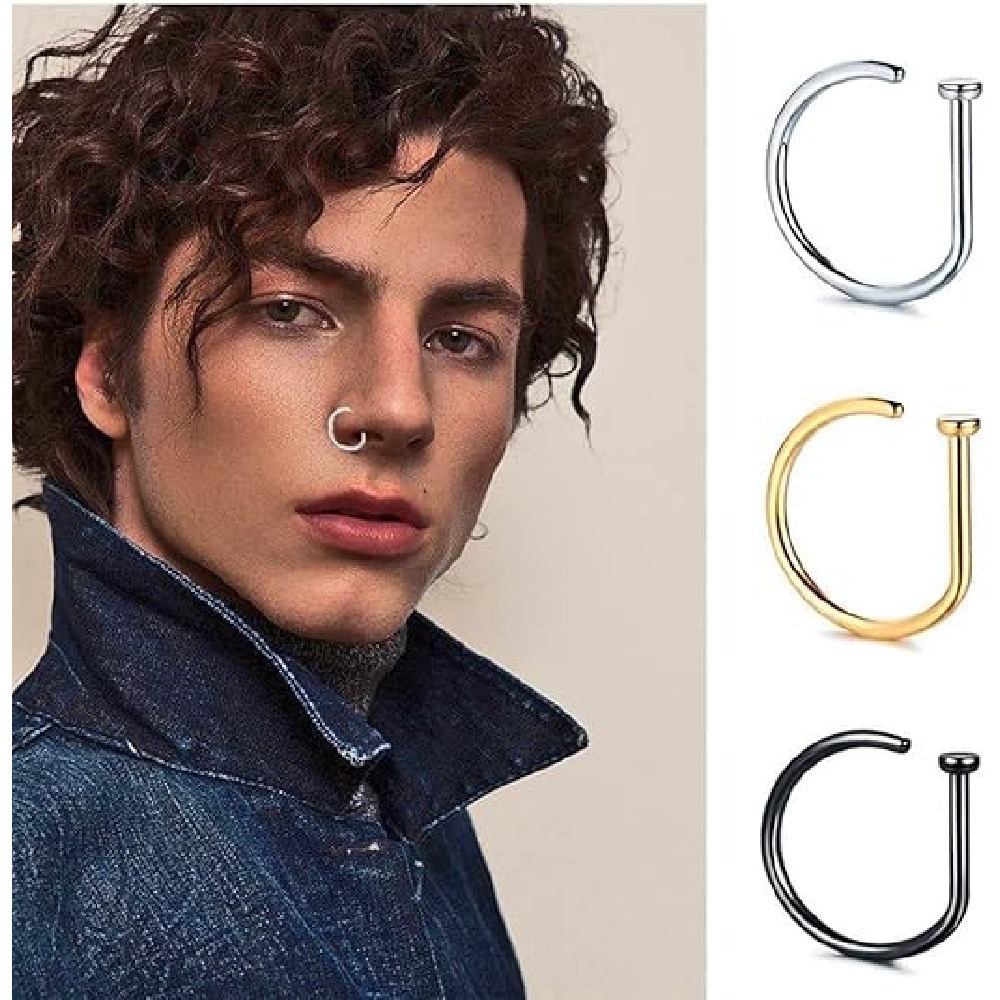 ชุดแหวนจมูกปลอมรูปตัว D แบบไม่ - Men Accessories Pack บทวิจารณ์และราคา
