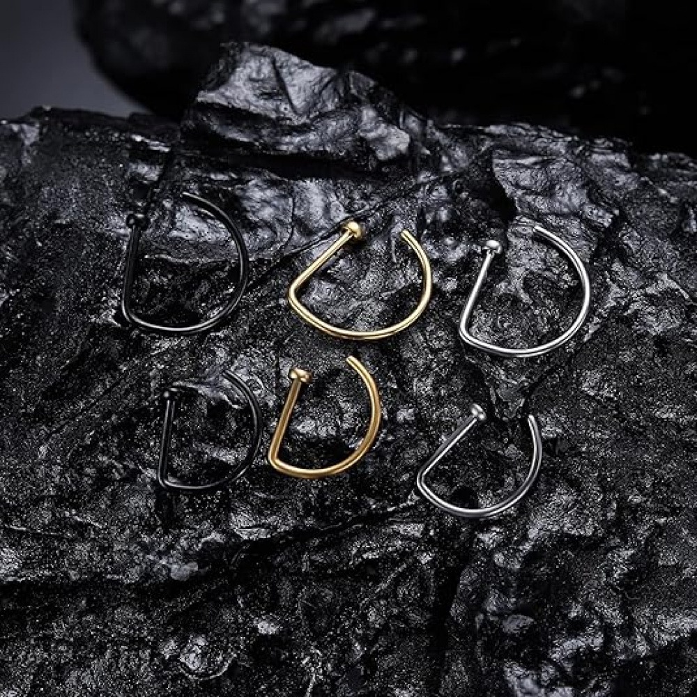 ชุดแหวนจมูกปลอมรูปตัว D แบบไม่ - Men Accessories Pack บทวิจารณ์และราคา