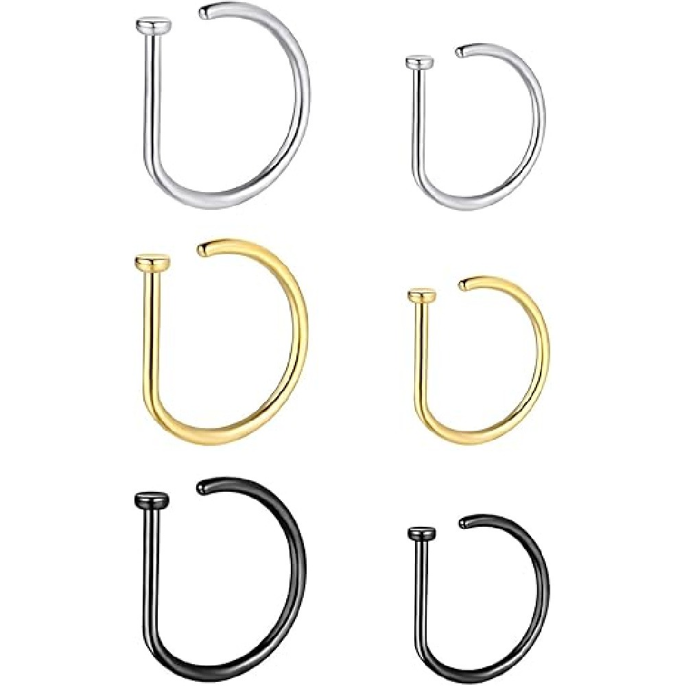 ชุดแหวนจมูกปลอมรูปตัว D แบบไม่ - Men Accessories Pack บทวิจารณ์และราคา