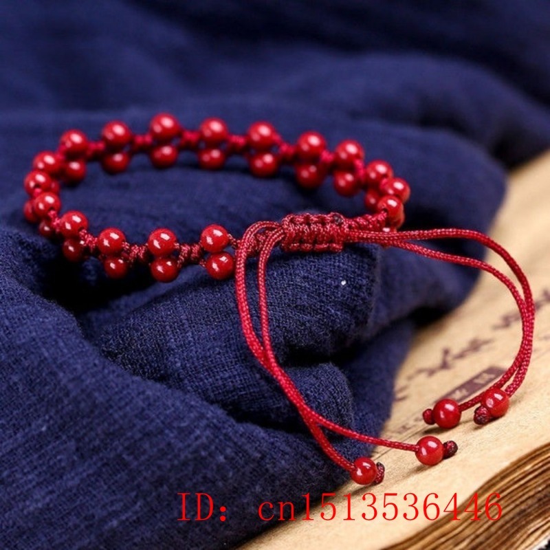 กำไลข้อมือลูกปัด6มม. สีแดงธรรม - Bead Bracelet Men บทวิจารณ์และราคา