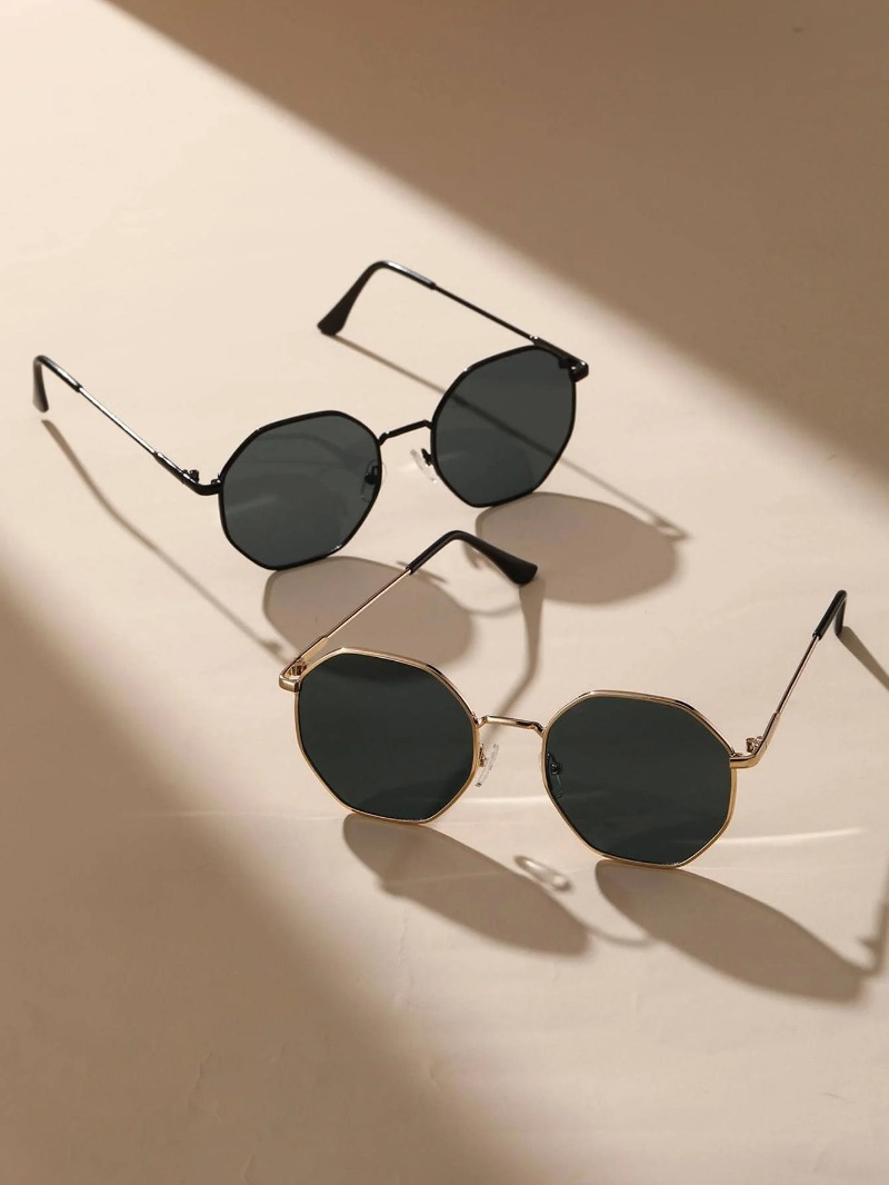 1/3 ชิ้นแว่นกันแดดกรอบโลหะทรงเ - Men'S Accessories Glasses บทวิจารณ์และราคา