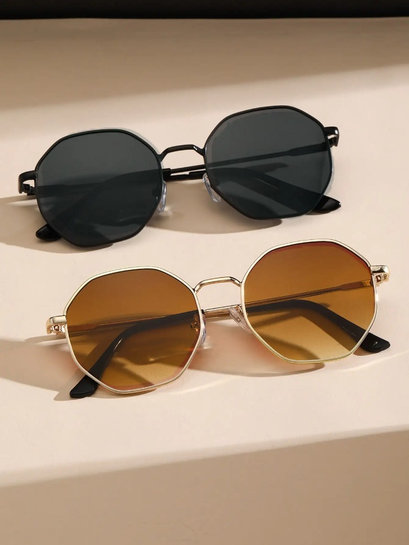 1/3 ชิ้นแว่นกันแดดกรอบโลหะทรงเ - Men'S Accessories Glasses บทวิจารณ์และราคา