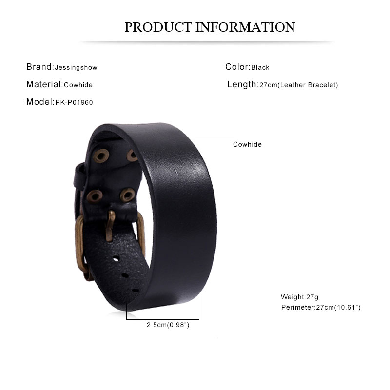 สร้อยข้อมือหนังแท้ผู้ชายสไตล์ม - Men Accessories Pk บทวิจารณ์และราคา