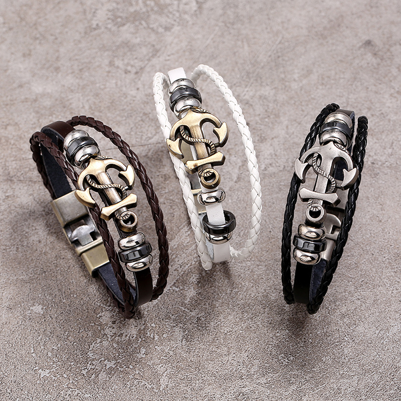 Multi Layered Vintage เชือกหนั - Men Accessories Pk บทวิจารณ์และราคา