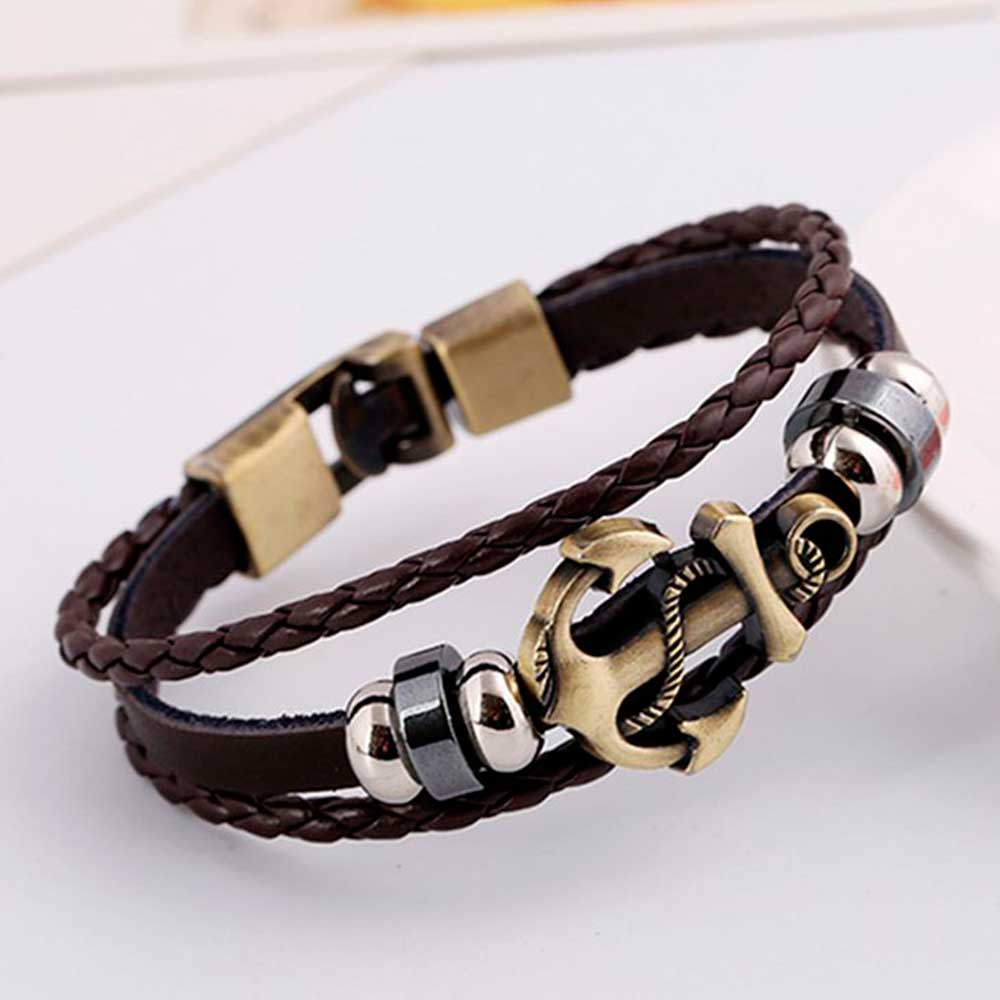 Multi Layered Vintage เชือกหนั - Men Accessories Pk บทวิจารณ์และราคา